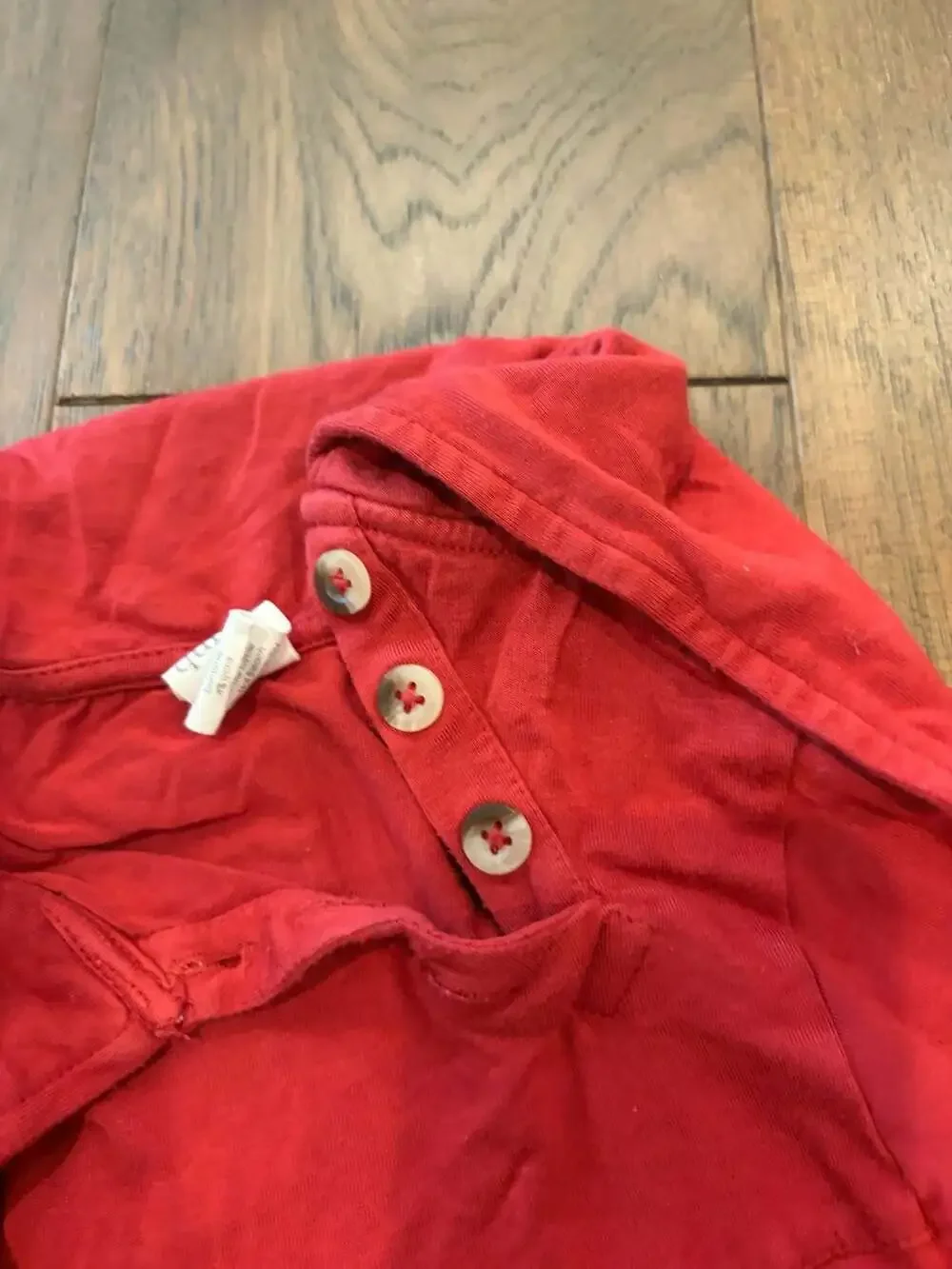 Kate Quinn Red Bamboo Viscose Long Sleeve Dress 4T